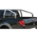 ROLL BAR INOX DOUBLE TUBE Ø 76 MITSUBISHI L200 2006- DOUBLE CAB (bord benne)