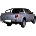 ROLL BAR INOX DOUBLE TUBE Ø 76 MITSUBISHI L200 2010- AV MARQUAGE DOUBLE CAB