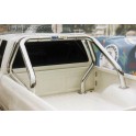 ROLL BAR INOX DOUBLE TUBES Ø 76 MITSUBISHI L200 1997- 2006 CLUB CAB