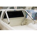 ROLL BAR INOX DOUBLE TUBES Ø 76 MITSUBISHI L200 DOUBLE CAB - 1997 (K34)