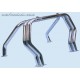 ROLL BAR INOX TRIPLE TUBES 76 MITSUBISHI L200 - 1997 DOUBLE CAB type K34