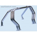 ROLL BAR INOX TRIPLE TUBES 76 MITSUBISHI L200 - 1997 DOUBLE CAB type K34