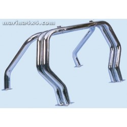 ROLL BAR INOX TRIPLE TUBES 76 MITSUBISHI L200 1992- 1997 CLUB CAB