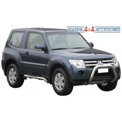 SUPER BAR INOX Ø 76 MITSUBISHI PAJERO DID 2007- CE - accessoires 4X4 MISUTONIDA