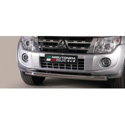 TUBE PROTECTION AVANT INOX 76 MITSUBISHI PAJERO 3P 2012- - accessoires 4X4 MISUTONIDA