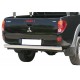 TUBE PROTECTION INOX ARRIERE OVALE MITSUBISHI L200 2006- - accessoires 4x4