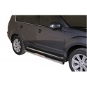 TUBES MARCHE PIEDS INOX Ø 76 MITSUBISHI OUTLANDER 2010- - accessoires 4X4 MISUTONIDA