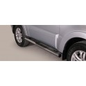 TUBES MARCHE PIEDS INOX 76 MITSUBISHI PAJERO 3P 2012- - accessoires 4X4 MISUTONIDA