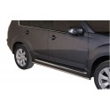 TUBES PROTECTION MARCHE-PIEDS INOX 40 MITSUBISHI OUTLANDER 2010- - accessoires 4X4 MISUTONIDA