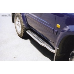 Marche pieds INOX Ø50 NISSAN PATROL GR 1998- 2004 3 PORTES