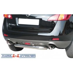 PARE CHOC ARRIERE INOX Ø 76 NISSAN MURANO 2008- - accessoires 4X4 MISUTONIDA