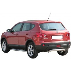 PARE CHOC ARRIERE INOX Ø 76 NISSAN QASHQAI 2007- - accessoires 4X4 MISUTONIDA