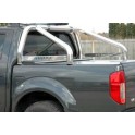 ROLL BAR INOX DOUBLE TUBE 76 NISSAN NAVARA D40 2005- AVEC MARQUAGE