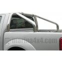 ROLL BAR INOX DOUBLE TUBE Ø 76 NISSAN NAVARA 2005- (fixation bord benne)