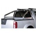 ROLL BAR INOX DOUBLE TUBE Ø 76 NISSAN NAVARA 2010- AV MARQUAGE DOUBLE CAB