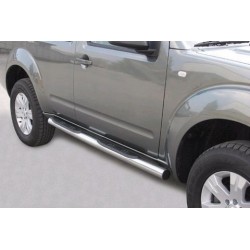 TUBES MARCHE PIEDS INOX Ø 76 NISSAN PATHFINDER 2005- - accessoires 4X4 MISUTONIDA