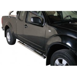 TUBES MARCHE PIEDS OVALE INOX DESIGN NISSAN NAVAR D40 KC 2005- - accessoires 4X4 MISUTONIDA