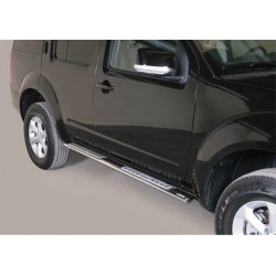 TUBES MARCHE PIEDS OVALE INOX DESIGN NISSAN PATHFINDER 2011- - accessoires 4X4 MISUTONIDA