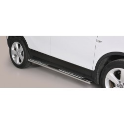 TUBES MARCHE PIEDS OVALE INOX DESIGN OPEL MOKKA 2012- accessoires 4x4 MISUTONIDA