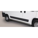 TUBES BAS DE CAISSE INOX 63 PEUGEOT BOXER VERSION MOYENNE (L2) 2006- accessoires 4x4 MISUTONIDA