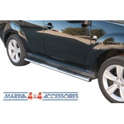 TUBES MARCHE PIEDS OVALE INOX Ø 76 PEUGEOT 4007 2008- - accessoires 4X4 MISUTONIDA