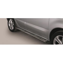 TUBES MARCHE PIEDS OVALE INOX DESIGN RENAULT KOLEOS 2011- accessoire 4X4 MARINA