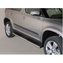 TUBES MARCHE PIEDS OVALE INOX Ø 76 SKODA YETI 2010- - accessoires 4X4 MISUTONIDA