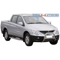 MEDIUM BAR INOX Ø 63 SSANGYONG ACTYON SPORT 2006- CE - accessoires 4X4 MISUTONIDA