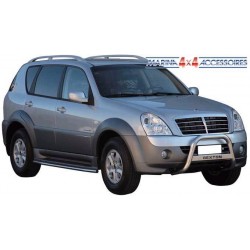 MEDIUM BAR INOX Ø 63 SSANGYONG REXTON II 2007- CE - accessoires 4X4 MISUTONIDA