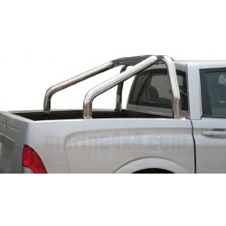 ROLL BAR INOX DOUBLE TUBE Ø 76 SSANGYONG ACTYON SPORTS (bord benne) 2007- 