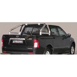 ROLL BAR INOX DOUBLES TUBES 76 SSANGYONG ACTYON SPORTS 2012- - AVEC MARQUAGE accessoires 4X4 MISUTONIDA