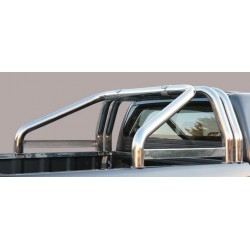 ROLL BAR INOX TRIPLE TUBES 76 SSANGYONG ACTYON SPORTS 2012- - AVEC MARQUAGE accessoires 4X4 MISUTONIDA