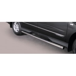 TUBES MARCHE PIEDS INOX 76 SSANGYONG ACTYON SPORTS 2012- - accessoires 4X4 MISUTONIDA
