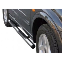 TUBES MARCHE PIEDS INOX Ø 76 SSANGYONG KYRON - accessoires 4X4 MISUTONIDA