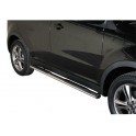 TUBES MARCHE PIEDS OVALE INOX Ø 76 SSANGYONG KORANDO 2011- CE - accessoires 4X4 MISUTONIDA