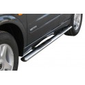 TUBES MARCHE PIEDS OVALE INOX Ø 76 SSANGYONG KYRON - accessoires 4X4 MISUTONIDA