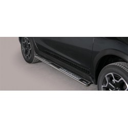 TUBES MARCHE PIEDS OVALE INOX DESIGN SUBARU XV 2012- accessoires 4X4 MISUTONIDA