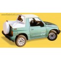 BIKINI TOP SUZUKI VITARA BLANC - 1997 (avec crochets) - accessoires 4X4 MISUTONIDA