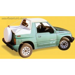 BIKINI TOP SUZUKI VITARA BLANC - 1997 (avec crochets) - accessoires 4X4 MISUTONIDA