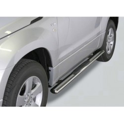 TUBES MARCHE PIEDS OVALE INOX DESIGN SUZUKI GRAND VITARA 3P 2009- - accessoires 4X4 MISUTONIDA