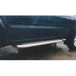 Marche pieds INOX Ø50 TOYOTA HILUX XTRA CAB -2002 - accessoires 4X4 MISUTONIDA