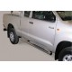 TUBES MARCHE PIEDS INOX Ø 76 TOYOTA HILUX EXTRA CAB 2011- - accessoires 4X4 MISUTONIDA