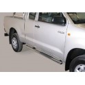 TUBES MARCHE PIEDS INOX 76 TOYOTA HILUX DC 2011- - accessoires 4X4 MISUTONIDA