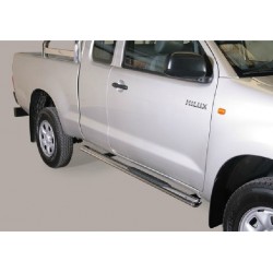 TUBES MARCHE PIEDS INOX 76 TOYOTA HILUX DC 2011- - accessoires 4X4 MISUTONIDA