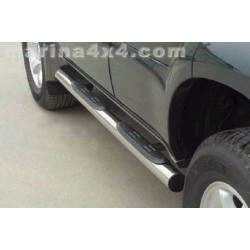 TUBES MARCHE PIEDS INOX Ø 76 TOYOTA J120 3 PORTES - accessoires 4X4 MISUTONIDA