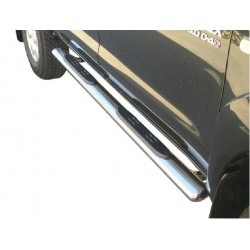 TUBES MARCHE PIEDS OVALE INOX 76 TOYOTA HILUX DC 2011- - accessoires 4X4 MISUTONIDA