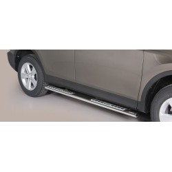 TUBES MARCHE PIEDS OVALE INOX DESIGN TOYOTA RAV4 2013- accessoires 4x4 MISUTONIDA