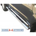 TUBES MARCHE PIEDS OVALE INOX Ø 76 TOYOTA VIGO DBLE CAB - accessoires 4X4 MISUTONIDA