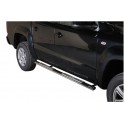 TUBES MARCHE PIEDS OVALE INOX DESIGN VOLKSWAGEN AMAROK 2010- accessoires 4X4 MISUTONIDA