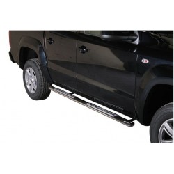 TUBES MARCHE PIEDS OVALE INOX DESIGN VOLKSWAGEN AMAROK 2010- accessoires 4X4 MISUTONIDA